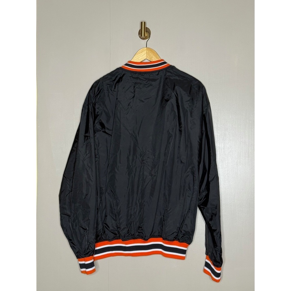 Vintage Eastbay Nylon Pullover Windbreaker Jacket Black Orange L - Picture 4 of 7